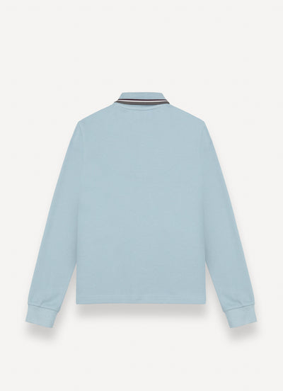 Long sleeve light blue polo by Colmar