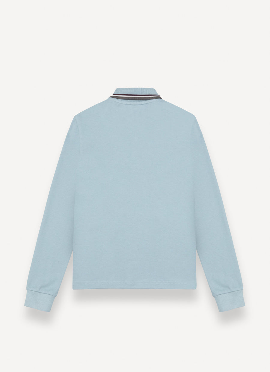 Long sleeve light blue polo by Colmar