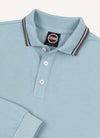 Long sleeve light blue polo by Colmar