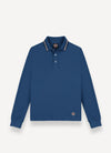 Long sleeve blue polo by Colmar