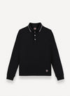 Long sleeve black polo by Colmar