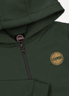 Military green zip hoodie by Colmar