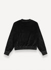 Velvet black sweatshirt by Colmar