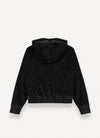 Velvet black zip up hoodie by Colmar