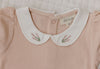 Embroidered collar pink heather set by Ely's & Co