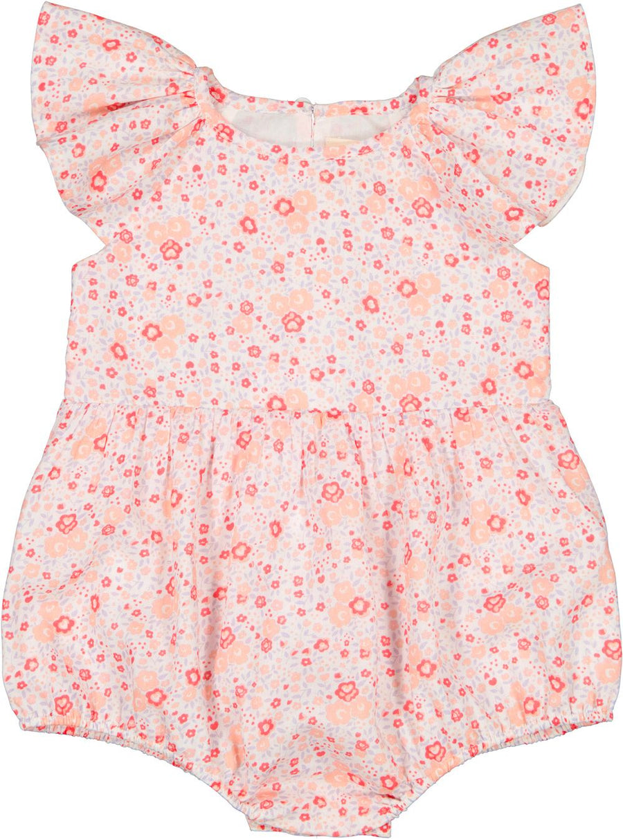 Romantic red flower romper by Louis Louise