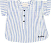 Saul navy stripe shirt + bloomer set by Louis Louise