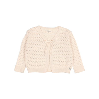 Tie bow cardigan by Buho