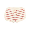 Terry stripes shorts set by Buho