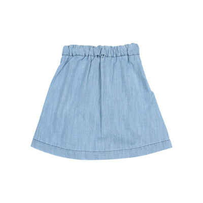 Denim midi skirt by Buho