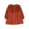 Cuore velvet rust dress by Buho