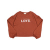 Love print rust t-shirt by Buho