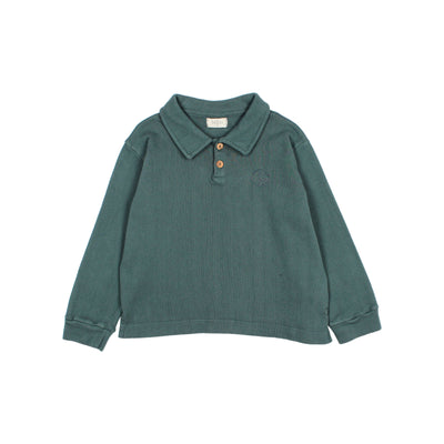 Fall teal polo by Buho