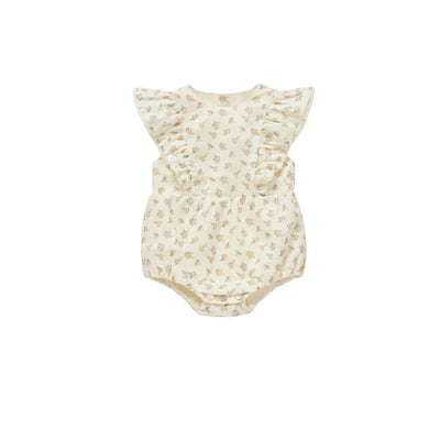 Nina cream flower romper by C'era Una Volta