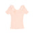 Collar rib light pink t-shirt by Buho