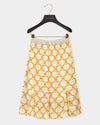 Link print logo waistband skirt by Escada