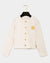 Gold buttons patch cardigan by Escada