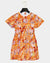 Allover flower print dress by Escada