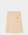 Pocket trim oatmeal logo waist skirt by Escada