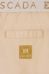 Pocket trim oatmeal logo waist skirt by Escada