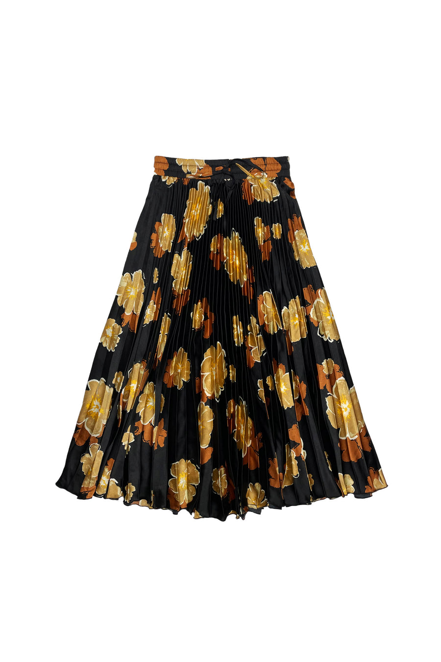 Klara brown flower skirt by Zaikamoya