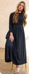 Navy maxi robe by Coco Blanc