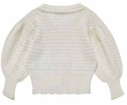 Aude white cardigan by C'era Una Volta