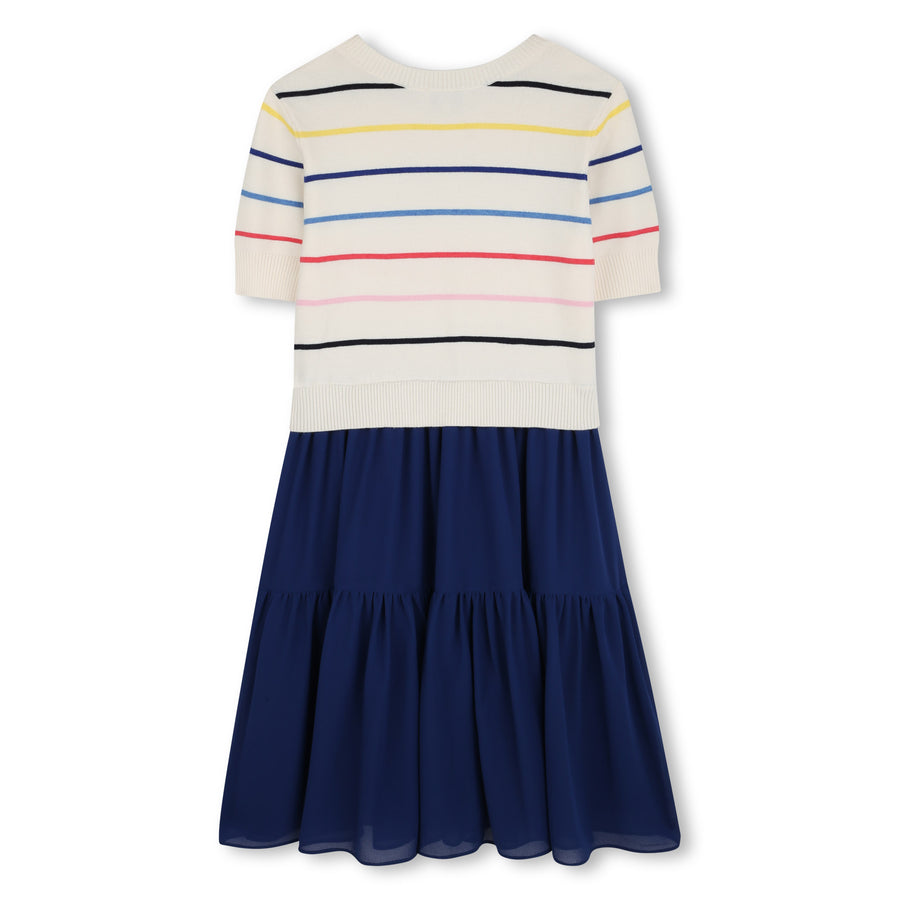 Twofer striped sweater dress by Sonia Rykiel