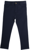 Slim knit navy pants by Crew Kids