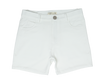 Slim knit off white shorts by Crew Basics