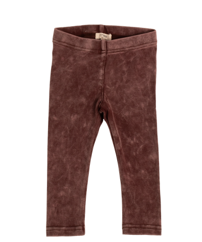 Acid wash burgundy ruffle set by Crew Kids