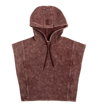 Acid wash burgundy vest by Crew Kids