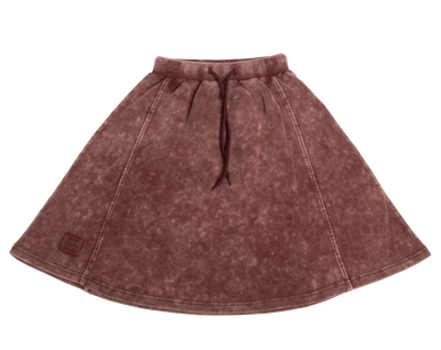 Acid wash burgundy skirt by Crew Kids