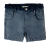 Two tone blue denim shorts by Crew Kids