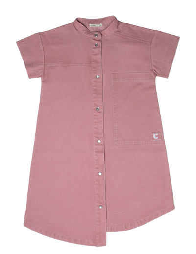 Utility pink shirt dress by Crew Kids