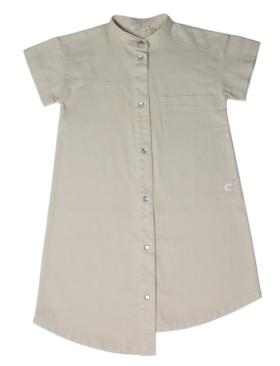 Utility stone shirt dress by Crew Kids