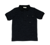 Grommet black pocket polo by Crew Basics