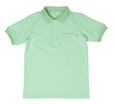 Grommet green pocket polo by Crew Basics