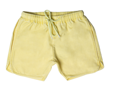 Jean wash yellow shorts by Crew Kids