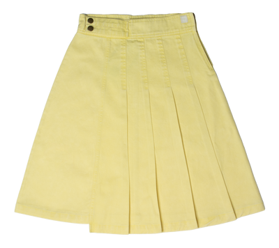 Half pleat yellow skirt by Crew Kids