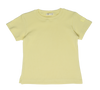 Rib wash yellow short sleeve tee by Crew Kids