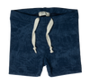 Rib blue shorts set by Crew Kids