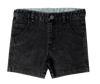 Denim wash black shorts by Crew Basics