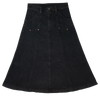 Pocket black maxi skirt by Crew Basics