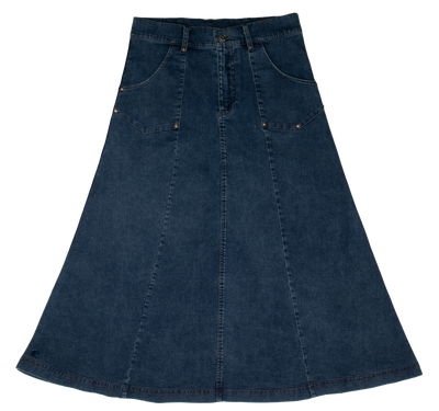 Pocket blue maxi skirt by Crew Basics