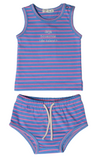 Neon stripe blue set by Crew Kids