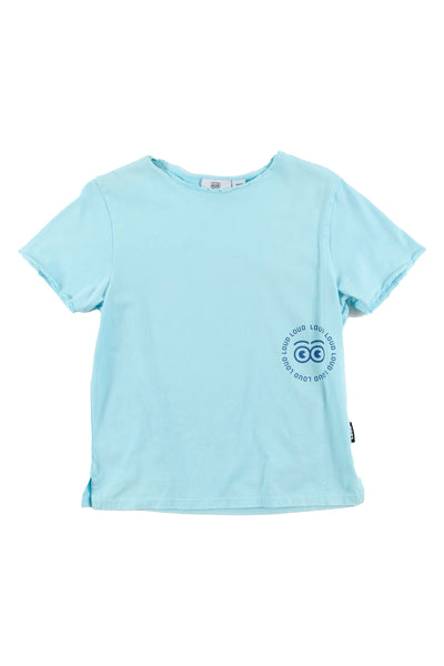 Cyan light blue t-shirt by Loud