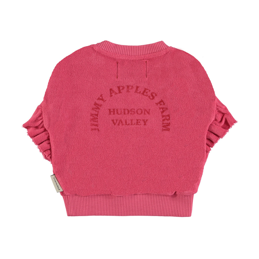 Strawberry pink apple print sweatshirt by Piupiuchick