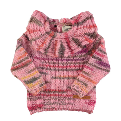 Multicolor pink collar sweater by Piupiuchick