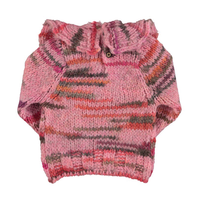 Multicolor pink collar sweater by Piupiuchick